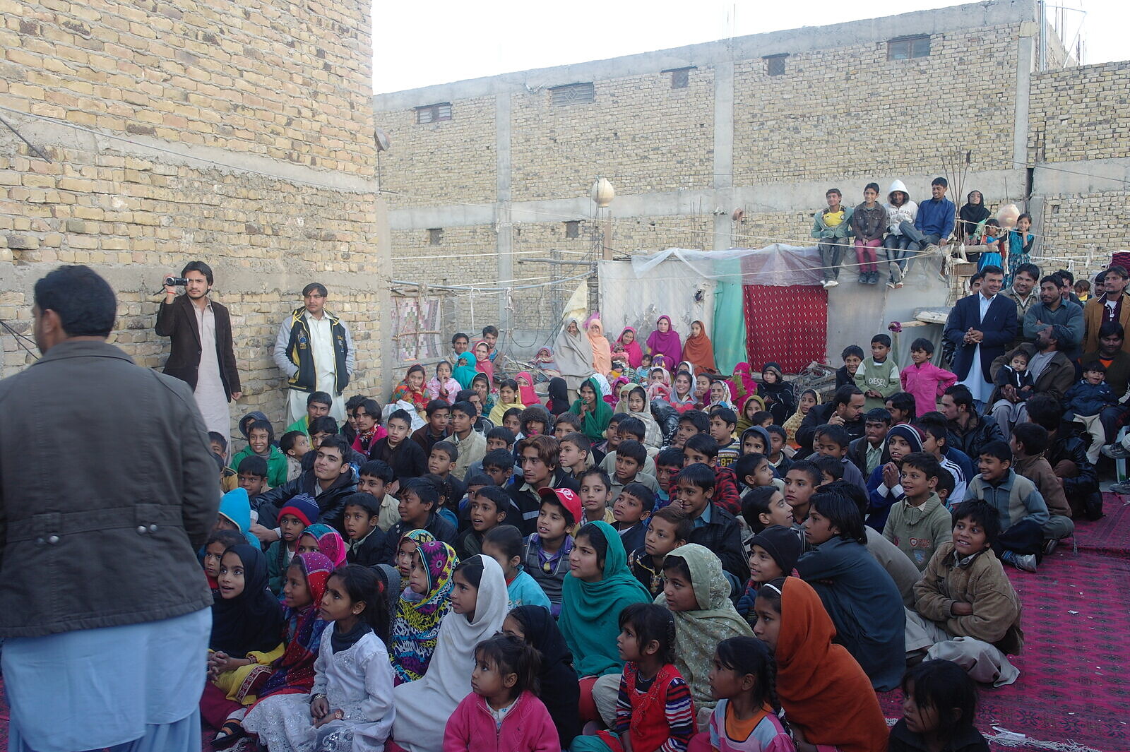 An open-air GCPI community gathering