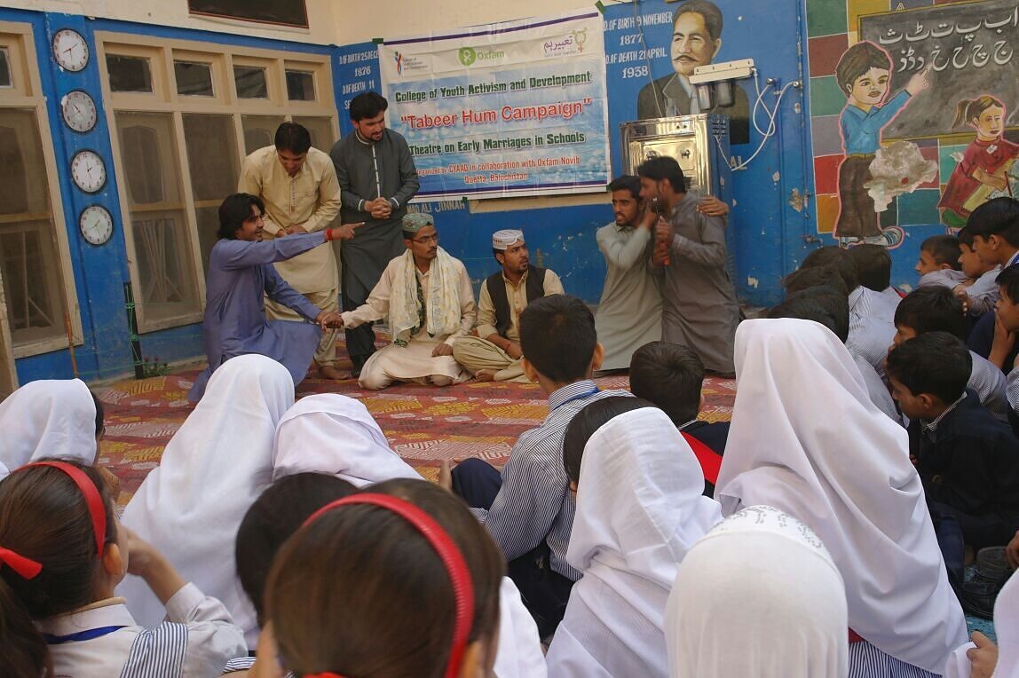 Tabeer Hum Campaign theatre performance for students